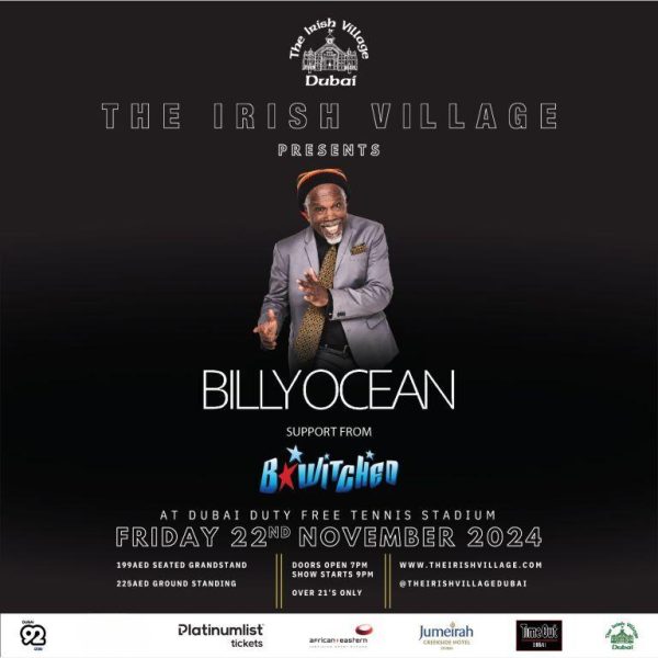 The Irish Village Presents “Billy Ocean And B*Witched” Concerts